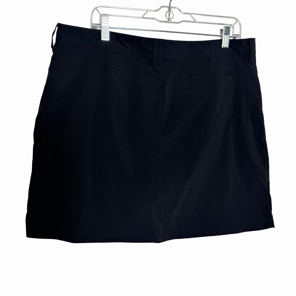 Eddie Bauer Skort Skirt Women's 14 Black Pullover Hiking Athletic Golf Sports